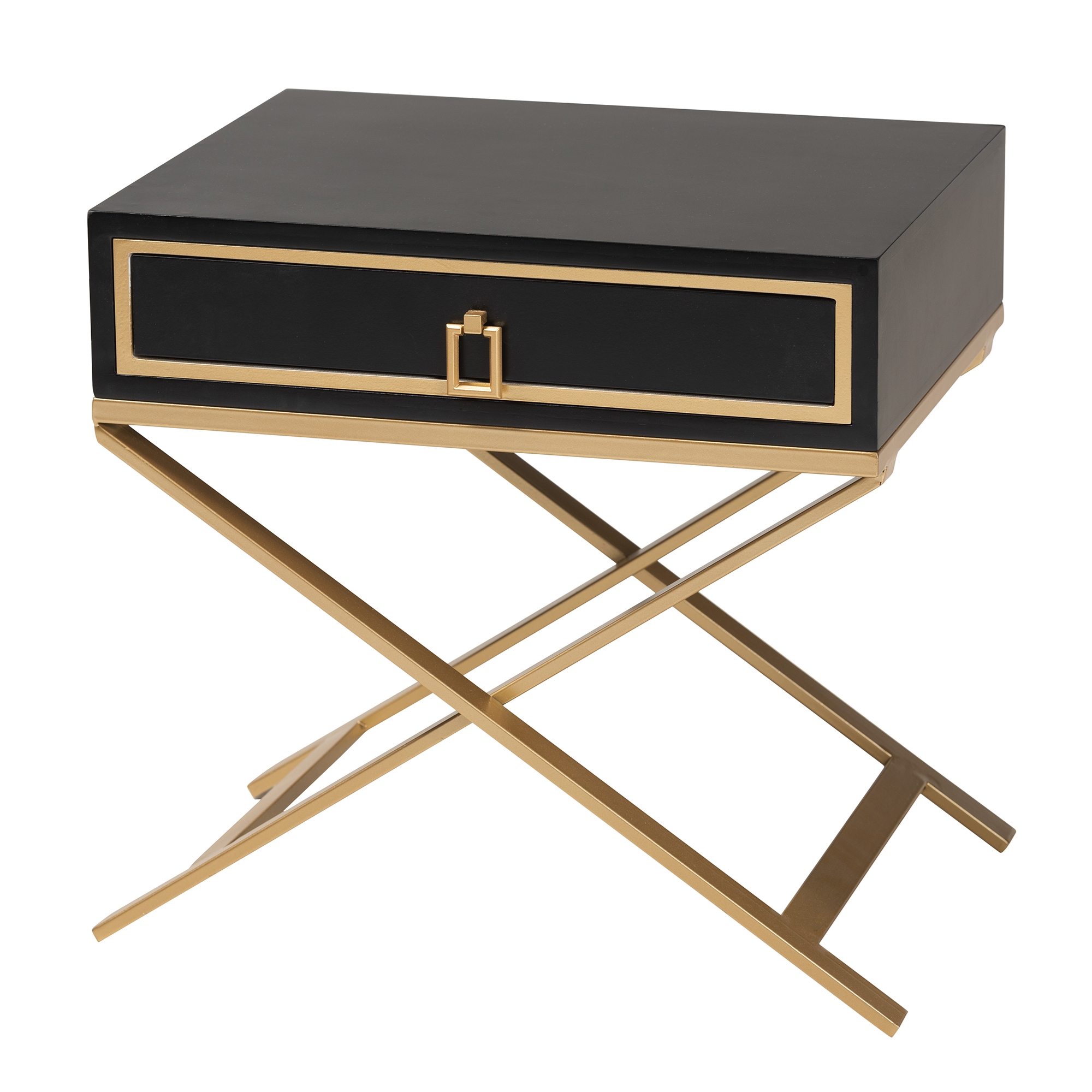 Baxton Studio Lilibet Modern Glam and Luxe Black Finished Wood and